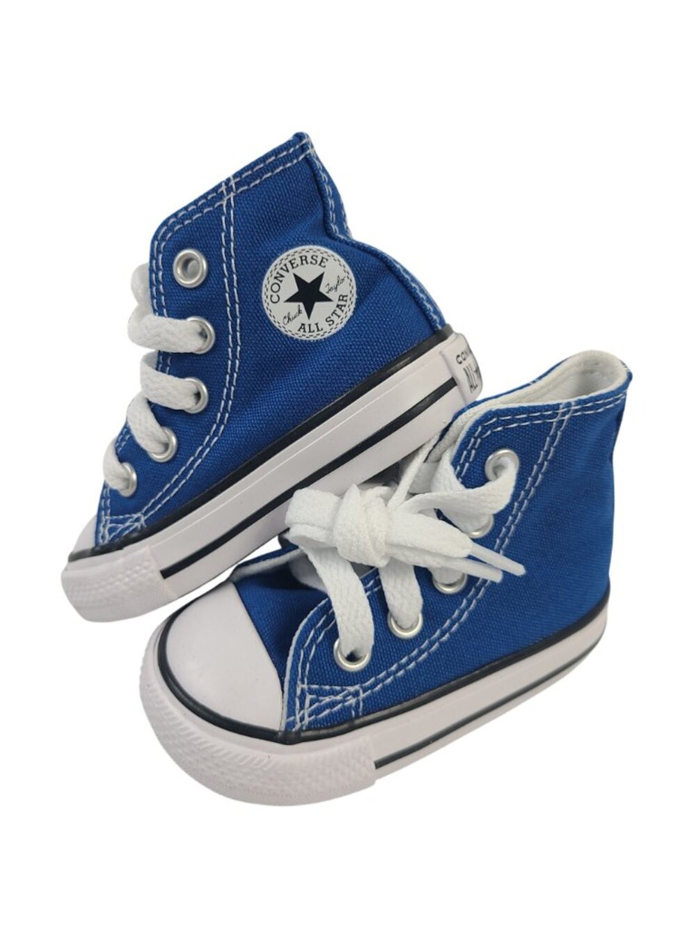 NEW Converse Chuck Taylor All Star Infant High Top Sneakers Snorkel Blue Size 3 - Picture 3 of 6
